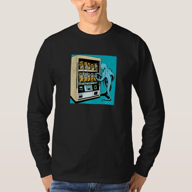 Camiseta Octopus Automat Vending Machine gatcha cephalopod (Anverso)