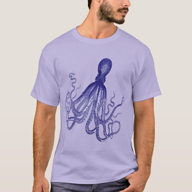 Camiseta Octopus azul 5 (Anverso)