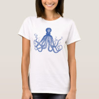 Octopus azul vintage