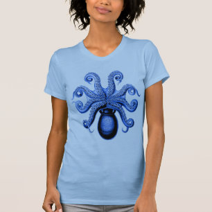 Camiseta Octopus azul vintage 1