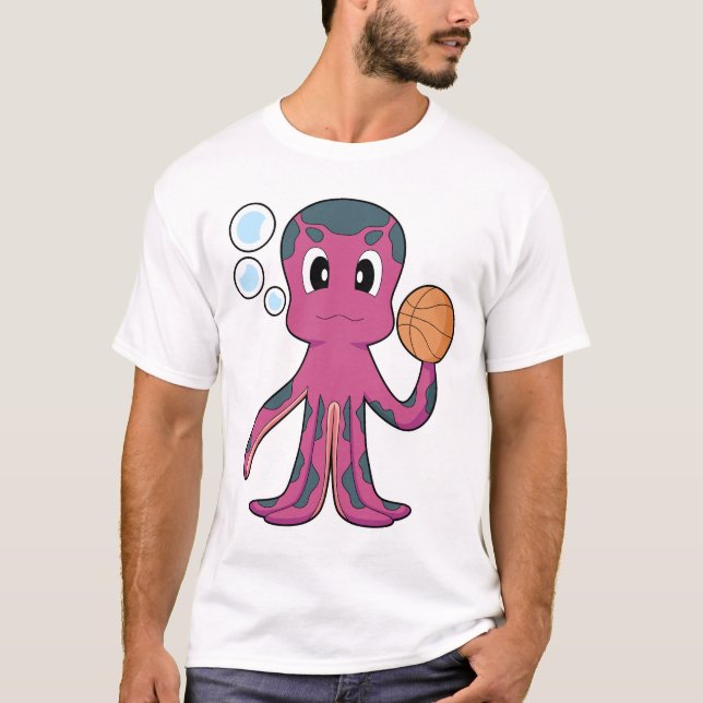 Camiseta Octopus Basketball player Basketball Sports (Anverso)