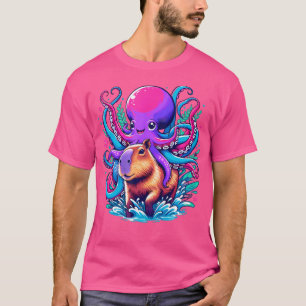 Camiseta Octopus capybara Lover Divertido en viaje por Capy