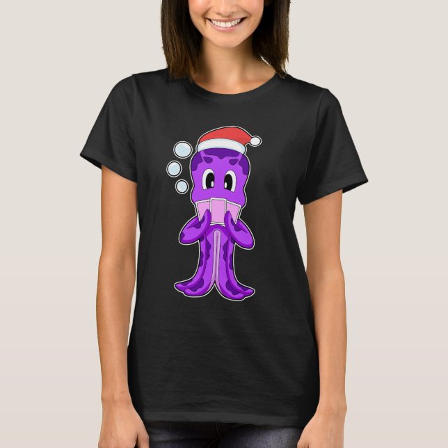 Camiseta Octopus Christmas Poker (Anverso)
