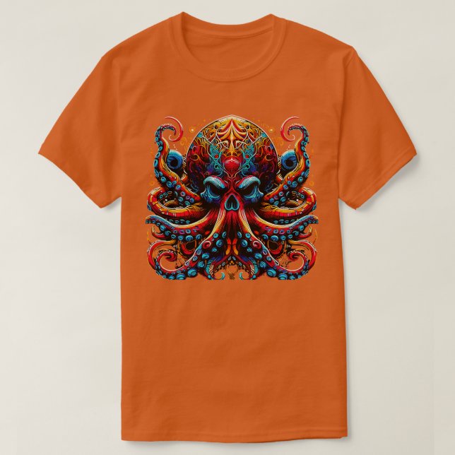 Camiseta Octopus colorido acuario de Ocean Animals 2 (Diseño del anverso)