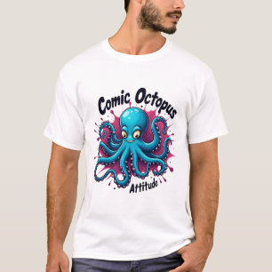 Camiseta Octopus cómico: Diversión y extravagante actitud d