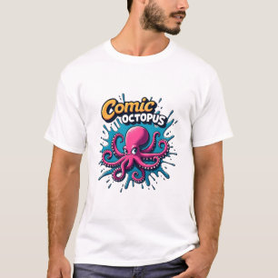 Camiseta Octopus cómico: Diversión y extravagante actitud d