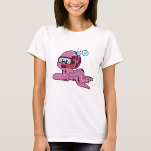 Camiseta Octopus como buceador con Snorkel