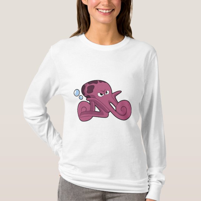 Camiseta Octopus como motocicleta (Anverso)