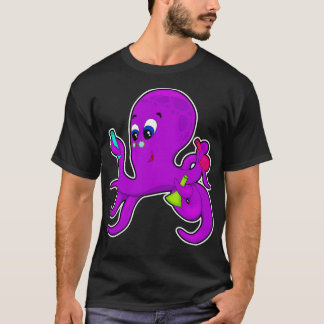 Camiseta Octopus como profesor con equipo de laboratorio