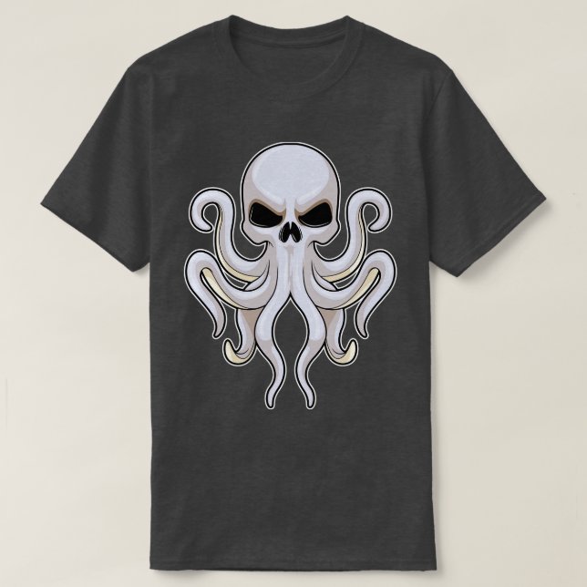 Camiseta Octopus con 8 brazos caídos (Diseño del anverso)