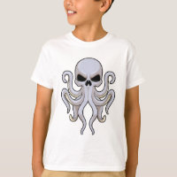 Octopus con 8 brazos y cráneo