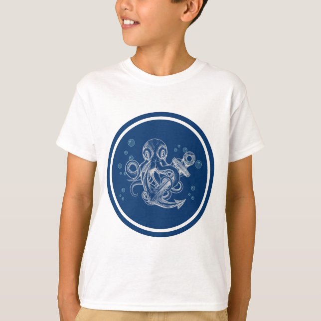 Camiseta Octopus con ancla (Anverso)