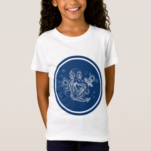 Camiseta Octopus con ancla (Anverso)
