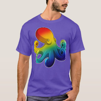 Camiseta Octopus con arco iris 2