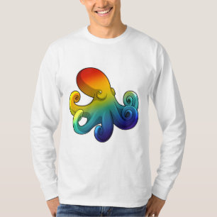 Camiseta Octopus con arcoiris