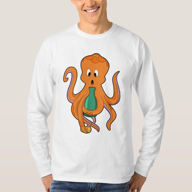 Camiseta Octopus con botella.PNG (Anverso)