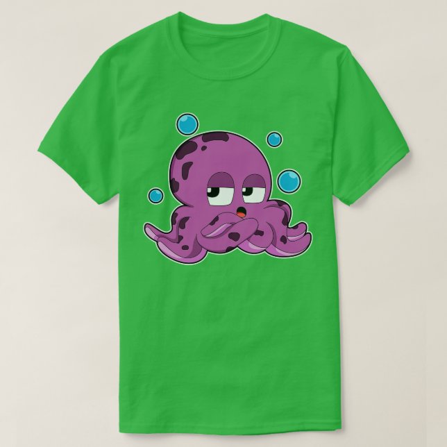 Camiseta Octopus con burbujas de aire (Diseño del anverso)
