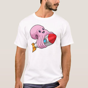 Camiseta Octopus con cohete