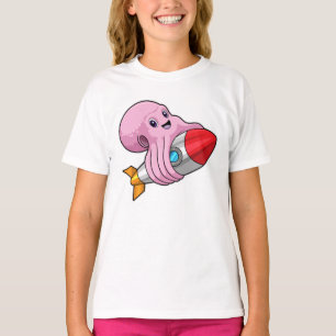 Camiseta Octopus con cohete