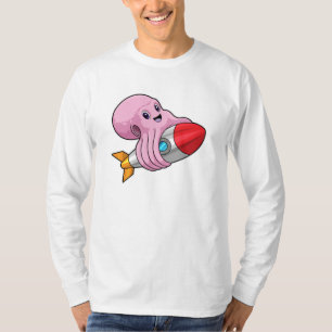 Camiseta Octopus con cohete