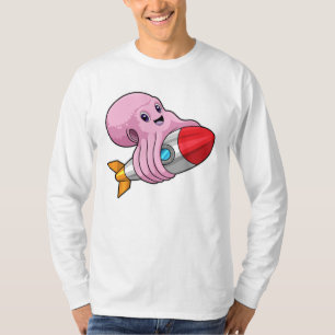 Camiseta Octopus con cohete
