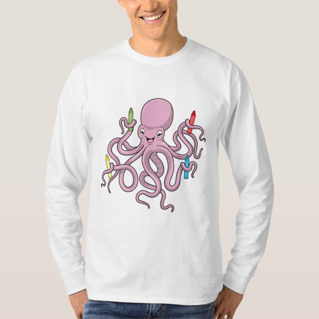 Camiseta Octopus con Crayon (Anverso)