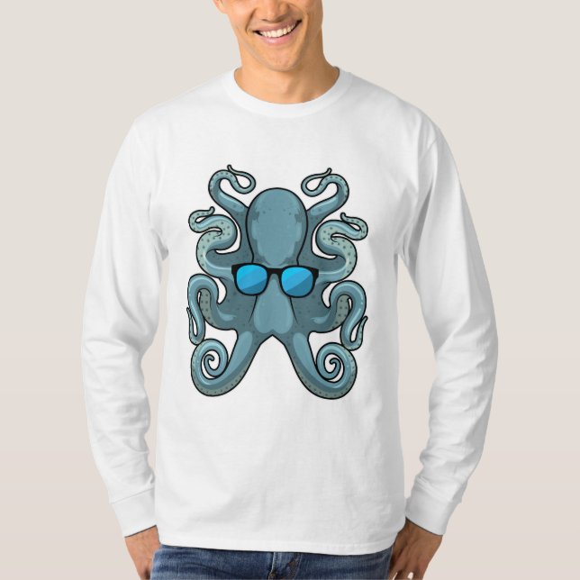 Camiseta Octopus con gafas de sol (Anverso)