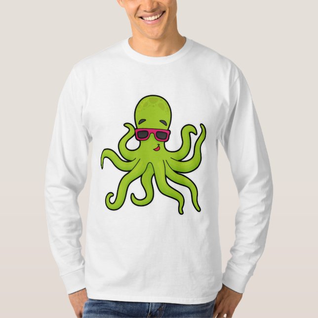 Camiseta Octopus con gafas de sol (Anverso)