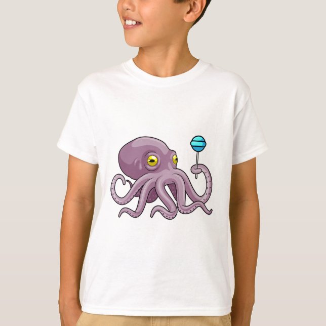 Camiseta Octopus con Lollipop (Anverso)