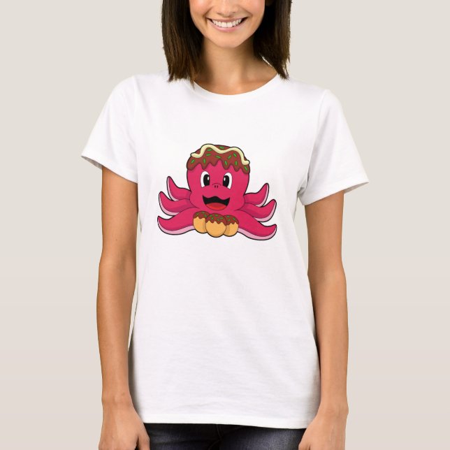 Camiseta Octopus con pastel (Anverso)