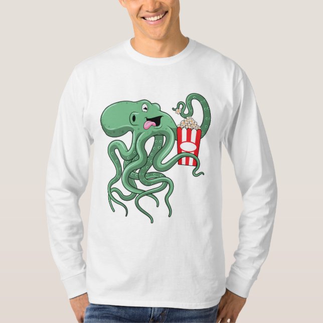Camiseta Octopus con popcorn (Anverso)