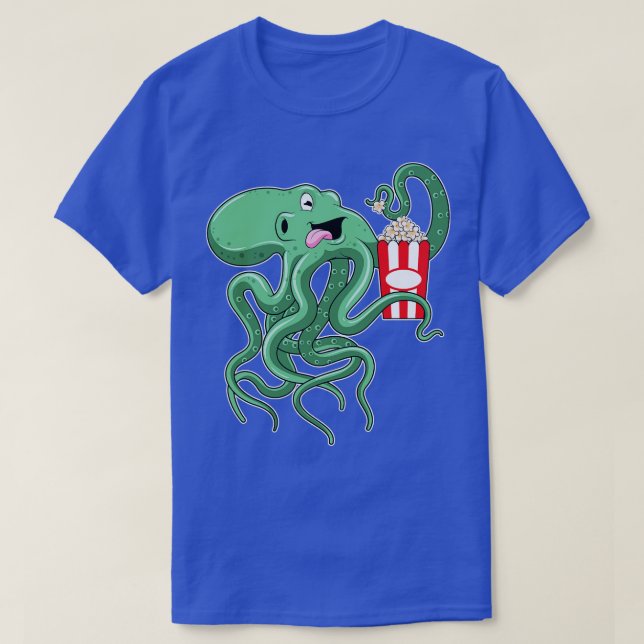 Camiseta Octopus con popcorn (Diseño del anverso)
