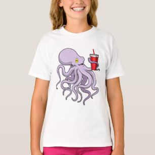 Camiseta Octopus con tazón para beber
