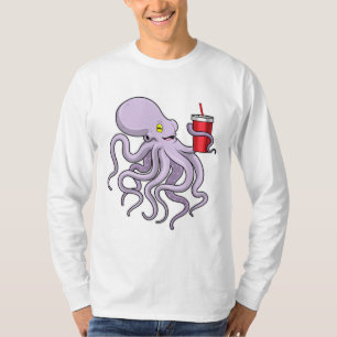 Camiseta Octopus con tazón para beber