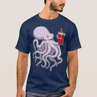 Camiseta Octopus con tazón para beber