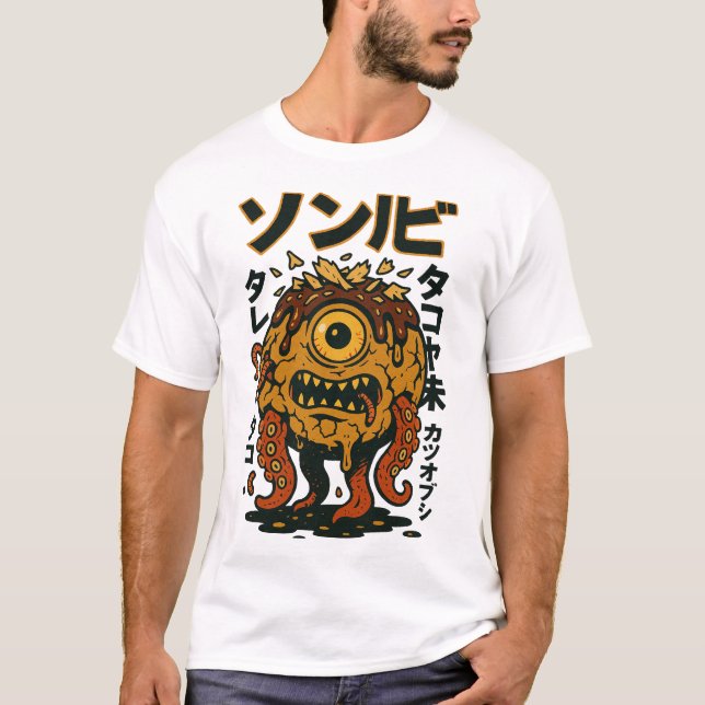 Camiseta Octopus de Cyclops zombie - Tentáculo de monstruo  (Anverso)