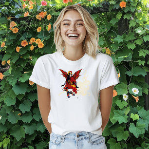 Camiseta Octopus de hadas de Steampunk Rojo