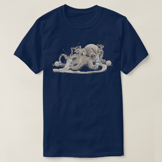Camiseta Octopus de punto (Diseño del anverso)