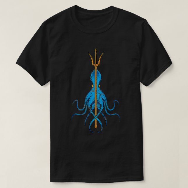 Camiseta Octopus de regalo pirata Kraken Trident (Diseño del anverso)