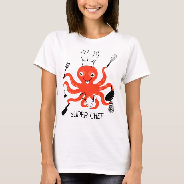 Camiseta Octopus de Super Chef (Anverso)