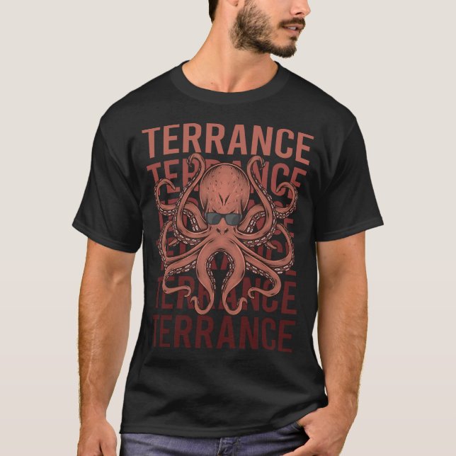 Camiseta Octopus divertidos - nombre de la terraza (Anverso)