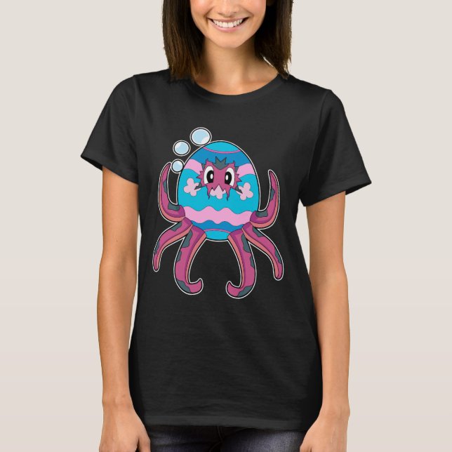 Camiseta Octopus Easter Easter egg (Anverso)