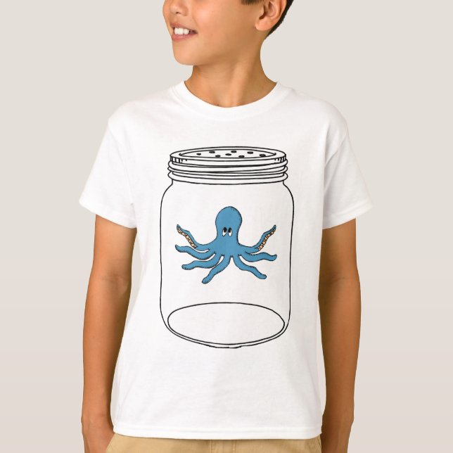 Camiseta Octopus en un Jar (Anverso)