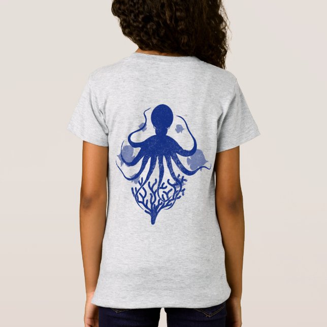 Camiseta Octopus (fondo claro) (Reverso)