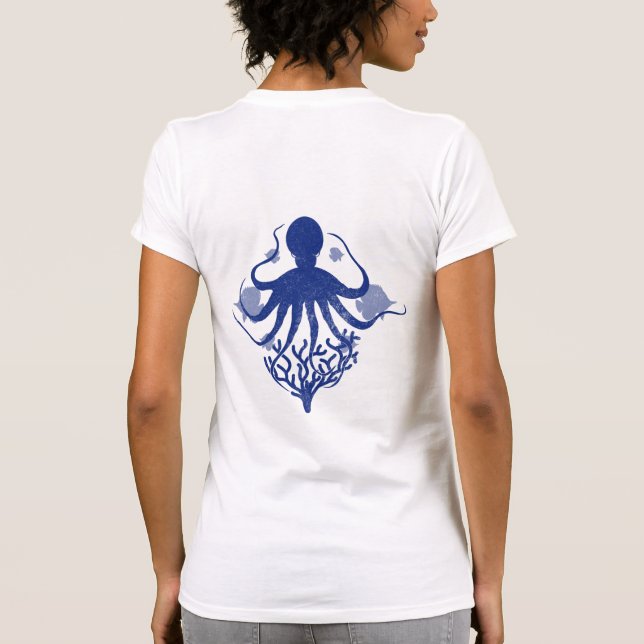 Camiseta Octopus (fondo claro) (Reverso)