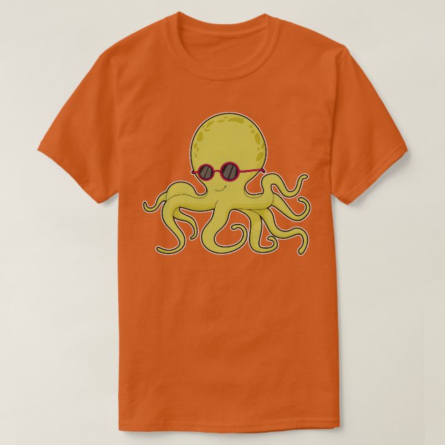 Camiseta Octopus Gafas de sol (Diseño del anverso)