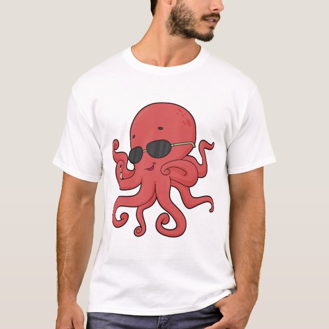 Camiseta Octopus Gafas de sol (Anverso)