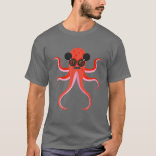 Camiseta Octopus Gafas de sol Surfer Funny
