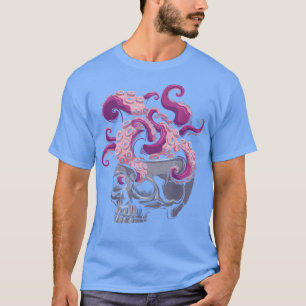 Camiseta Octopus gótico de calavera Tentacles pulpo de cere