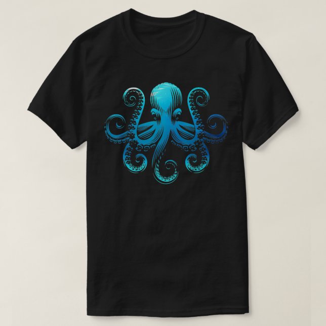 Camiseta Octopus kraken vintage (Diseño del anverso)